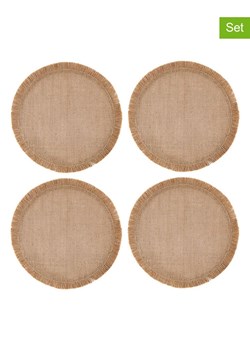 Mikasa Podkładki stołowe (4 szt.) w kolorze beżowym - Ø 38 cm ze sklepu Limango Polska w kategorii Podkładki na stół - zdjęcie 187373098