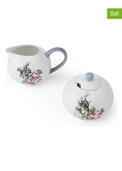 Mikasa 2-częściowy zestaw &quot;Alice In Wonderland&quot; w kolorze białym ze wzorem ze sklepu Limango Polska w kategorii Dzbanki i zaparzacze - zdjęcie 187373115