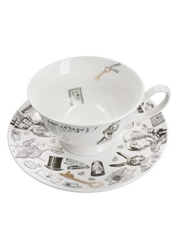Mikasa Filiżanka &quot;Alice in Wonderland&quot; w kolorze biało-czarnym - 210 ml ze sklepu Limango Polska w kategorii Dzbanki i zaparzacze - zdjęcie 187373146