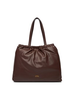 Torebka Tommy Hilfiger Soft Leather Tote AW0AW18308 Bordowy ze sklepu eobuwie.pl w kategorii Torebki damskie - zdjęcie 187373418