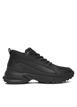 Sneakersy Calvin Klein Hike Runner Mid Laceup Tech Mix YM0YM01418 Czarny ze sklepu eobuwie.pl w kategorii Buty sportowe męskie - zdjęcie 187373447