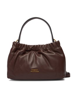 Torebka Tommy Hilfiger Soft Leather Mini Crossover AW0AW18306 Brązowy ze sklepu eobuwie.pl w kategorii Torebki damskie - zdjęcie 187373458
