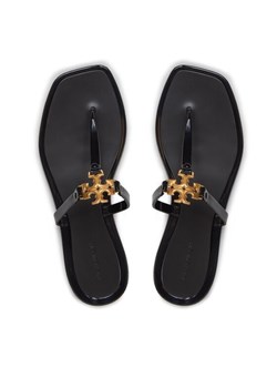 Japonki Tory Burch Roxanne 137704 Czarny ze sklepu eobuwie.pl w kategorii Klapki damskie - zdjęcie 187373466