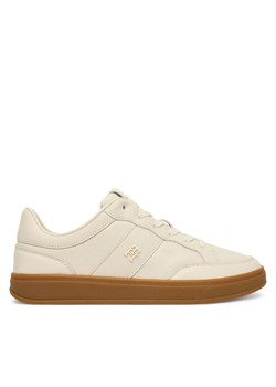 Tommy Hilfiger Sneakersy Th Heritage Court Sneaker Ltr FW0FW09028 Écru ze sklepu MODIVO w kategorii Buty sportowe damskie - zdjęcie 187373849