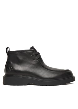 Calvin Klein Trzewiki Combat Apron Mid Boot Lth YM0YM01445 Czarny ze sklepu MODIVO w kategorii Buty zimowe męskie - zdjęcie 187373877