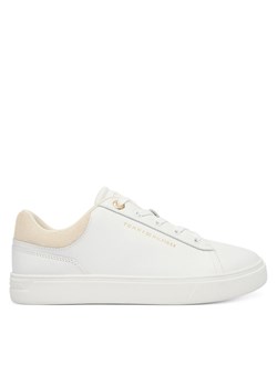 Tommy Hilfiger Sneakersy Casual Cupsole Sneaker FW0FW09020 Biały ze sklepu MODIVO w kategorii Buty sportowe damskie - zdjęcie 187373878