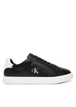 Calvin Klein Sneakersy Low Pro Cup Laceup Lth Moire HW0HW02845 Czarny ze sklepu MODIVO w kategorii Buty sportowe damskie - zdjęcie 187373906