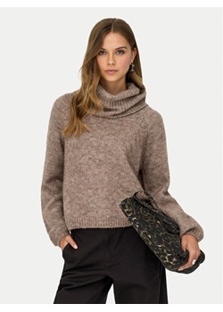 ONLY Golf Gila 15358571 Brązowy Regular Fit ze sklepu MODIVO w kategorii Swetry damskie - zdjęcie 187373938
