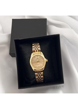 Zegarek damski złoty na bransolecie złota tarcza ze stali chirurgiczna ze sklepu otien.com w kategorii Zegarki - zdjęcie 187374396