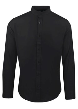 Koszula Taliowana na Stójce, Męska - Rigon - Czarna KSDWRGNlh03stojkaSL ze sklepu JegoSzafa.pl w kategorii Koszule męskie - zdjęcie 187374459