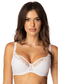 Biustonosz półusztywniany Róża Saraja biały ze sklepu kontri.pl w kategorii Biustonosze - zdjęcie 187374816