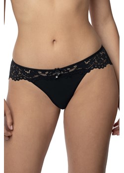 Figi Róża Newia czarny ze sklepu kontri.pl w kategorii Majtki damskie - zdjęcie 187375186