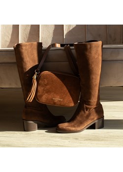 ZESTAW BUTY + TOREBKA - KOTYL 1389 TOSCANIO G88 CZEKOLADOWY ze sklepu Tymoteo.pl - sklep obuwniczy w kategorii Kozaki damskie - zdjęcie 187375615