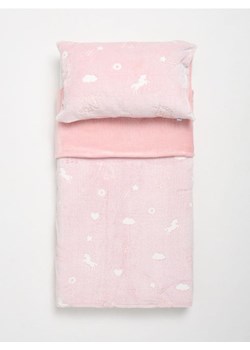Sinsay - Komplet polarowej pościeli z fluorescencyjnym wzorem - różowy ze sklepu Sinsay w kategorii Pościele - zdjęcie 187376167