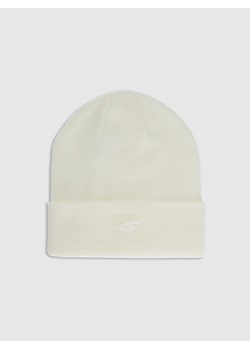 Dziecięca czapka zimowa 4F 4FJRAW25ACAPU0743 - biała ze sklepu Sportstylestory.com w kategorii Czapki dziecięce - zdjęcie 187376339