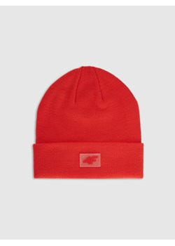 Dziecięca czapka zimowa 4F 4FJRAW25ACAPU0743 - czerwona ze sklepu Sportstylestory.com w kategorii Czapki dziecięce - zdjęcie 187376346