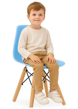 Błękitne Krzesło Do Pokoju 2 Rozmiary C6-A33 ze sklepu Edinos.pl w kategorii Fotele dziecięce - zdjęcie 187376558