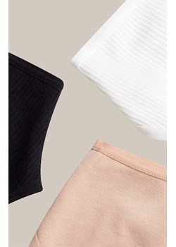 Esotiq 3-pack figi damskie Sol-Sol 42270-K002, Kolor czarno-biało-beżowy, Rozmiar M, Esotiq ze sklepu Primodo w kategorii Majtki damskie - zdjęcie 187376817