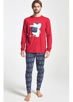 Męska piżama świąteczna z nadrukiem czerwona ALBANO, Kolor czerwono-granatowy, Rozmiar 2XL, Sorbetto ze sklepu Primodo w kategorii Piżamy męskie - zdjęcie 187376866