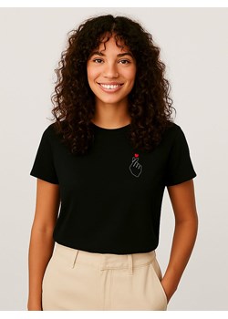 WOOOP Koszulka &quot;K Love Cur&quot; w kolorze czarnym ze sklepu Limango Polska w kategorii Bluzki damskie - zdjęcie 187377049