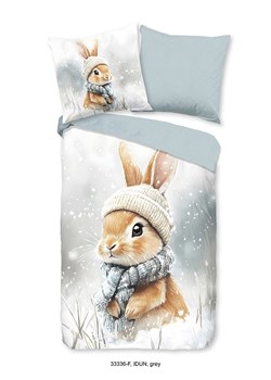 Good Morning Komplet pościeli flanelowej &quot;Idun&quot; w kolorze biało-jasnoszarym ze sklepu Limango Polska w kategorii Pościel dziecięca - zdjęcie 187377086