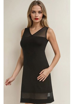 Damska koszula nocna czarna Betti 2808, Kolor czarny, Rozmiar L, Teyli ze sklepu Intymna w kategorii Koszule nocne - zdjęcie 187377647