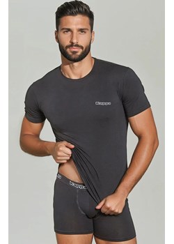 Kappa męski zestaw bielizny grafitowy t-shirt i bokserki bawełna K1000, Kolor grafitowy, Rozmiar M, Kappa ze sklepu Intymna w kategorii Bielizna męska - zdjęcie 187377649