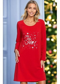 Moraj świąteczna bawełniana koszula nocna damska PDK2800-003, Kolor czerwony, Rozmiar M, Moraj ze sklepu Intymna w kategorii Koszule nocne - zdjęcie 187377657