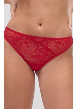 Figi damskie brazyliany koronkowe czerwone CHRISTMAS 10797, Kolor czerwony, Rozmiar L, YSABEL MORA ze sklepu Intymna w kategorii Majtki damskie - zdjęcie 187378019