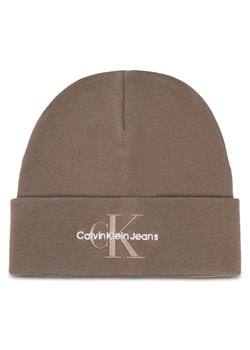 Czapka Calvin Klein Mono Logo Embro K50K512460 Brązowy ze sklepu eobuwie.pl w kategorii Czapki zimowe męskie - zdjęcie 187378887
