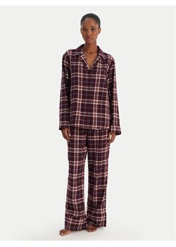 Tommy Hilfiger Piżama UW0UW06158 Bordowy Regular Fit ze sklepu MODIVO w kategorii Piżamy damskie - zdjęcie 187379385