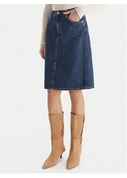 Tommy Hilfiger Spódnica jeansowa WW0WW45666 Granatowy Straight Fit ze sklepu MODIVO w kategorii Spódnice - zdjęcie 187379416