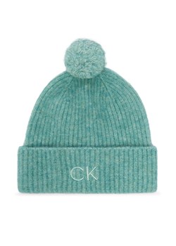 Calvin Klein Czapka Embroidery Airy K60K612586 Niebieski ze sklepu MODIVO w kategorii Czapki zimowe damskie - zdjęcie 187379438