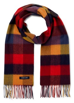Andrew James Męski wełniany szalik Mężczyźni Wełna czerwony w kratkę ze sklepu vangraaf w kategorii Szaliki męskie - zdjęcie 187380139