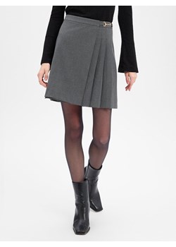 Marie Lund Damska spódnica kopertowa z zawartością wełny Kobiety antracytowy marmurkowy ze sklepu vangraaf w kategorii Spódnice - zdjęcie 187380147