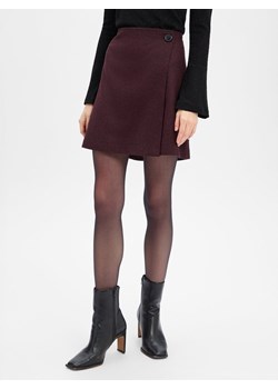 Marie Lund Damska spódnica kopertowa z zawartością wełny Kobiety bakłażanowy wzorzysty ze sklepu vangraaf w kategorii Spódnice - zdjęcie 187380149