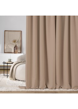 Zasłona zaciemniająca na taśmie marszczącej ciemnobeżowy 140 x 280 cm 1 szt. ze sklepu dekoria.pl w kategorii Zasłony - zdjęcie 187380235