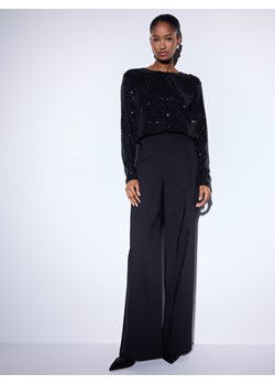 Mohito - Spodnie z szeroką nogawką - czarny ze sklepu Mohito w kategorii Spodnie damskie - zdjęcie 187380477