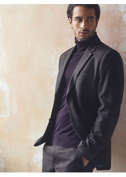 Reserved - Golf z dodatkiem lyocellu - ciemnofioletowy ze sklepu Reserved w kategorii Swetry męskie - zdjęcie 187381066