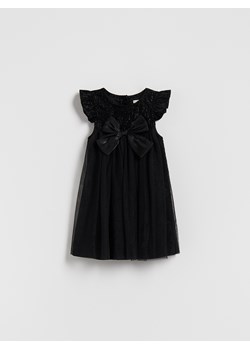 Reserved - Sukienka z kokardą - czarny ze sklepu Reserved w kategorii Sukienki dziewczęce - zdjęcie 187381126