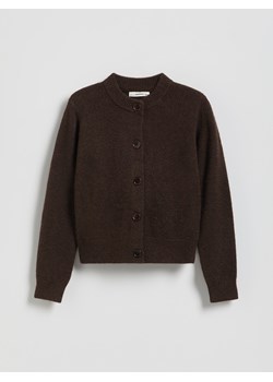 Reserved - Kardigan z domieszką wełny - brązowy ze sklepu Reserved w kategorii Swetry dziewczęce - zdjęcie 187381339