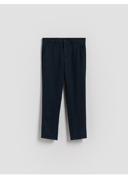 Reserved - Eleganckie spodnie z wiskozą - granatowy ze sklepu Reserved w kategorii Spodnie chłopięce - zdjęcie 187381358