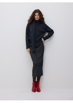 Reserved - Spódnica z dodatkiem lyocellu - czarny ze sklepu Reserved w kategorii Spódnice - zdjęcie 187381438