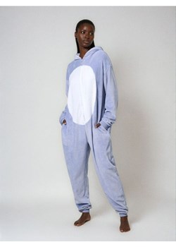 Sinsay - Polarowa piżama onesie z kapturem i uszami 3D Stitch - błękitny ze sklepu Sinsay w kategorii Piżamy damskie - zdjęcie 187382179