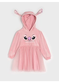 Sinsay - Sukienka dresowa z kapturem Stitch - różowy ze sklepu Sinsay w kategorii Sukienki dziewczęce - zdjęcie 187382266