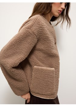Mohito - Kurtka typu teddy - beżowy ze sklepu Mohito w kategorii Kurtki damskie - zdjęcie 187382368