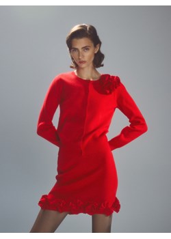 Reserved - Spódnica z ozdobna aplikacją - czerwony ze sklepu Reserved w kategorii Spódnice - zdjęcie 187382597