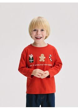 Reserved - Bawełniany longsleeve 2 pack - czerwony ze sklepu Reserved w kategorii T-shirty chłopięce - zdjęcie 187382678
