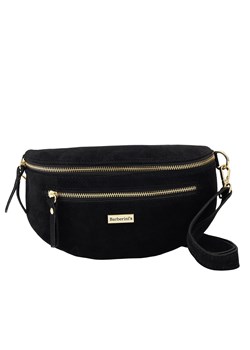 Zamszowa nerka damska Barberinis - Czarna ze sklepu butyolivier w kategorii Nerki - zdjęcie 187382965