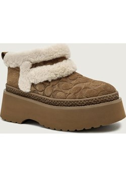 Coach Śniegowce CHRISTINA SIGNATURE | zamsz | shearling ze sklepu Gomez Fashion Store w kategorii Śniegowce damskie - zdjęcie 187383099